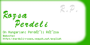 rozsa perdeli business card